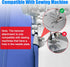 TOOVREN Universal Sewing Rolled Hemmer Foot 4pcs, Rolled Hem Presser Foot, 7/8/9/10mm Wide Rolled Hem Foot, Sewing Machine Presser Foot Hemmer Foo...